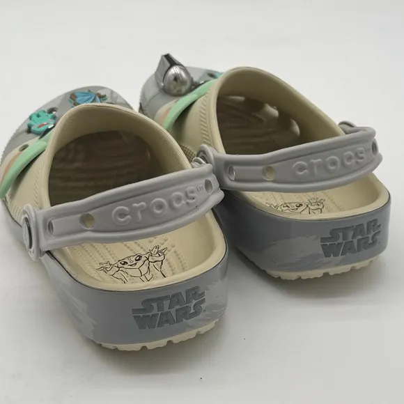Crocs Star Wars Grogu Clogs Baby Yoda Jibbitz Kids Shoes Size 1