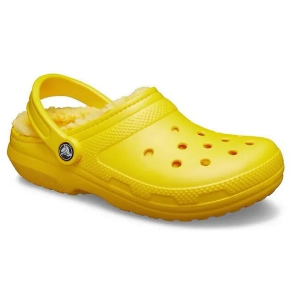 Crocs Yellow Lined Slip On