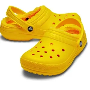 Crocs Yellow Lined Slip On