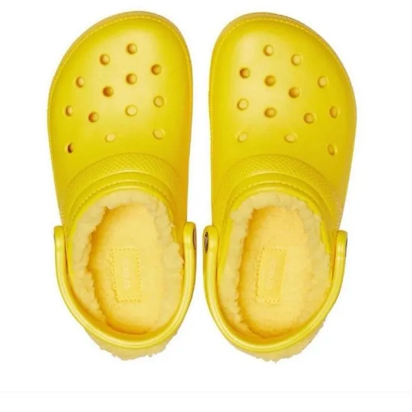 Crocs Yellow Lined Slip On