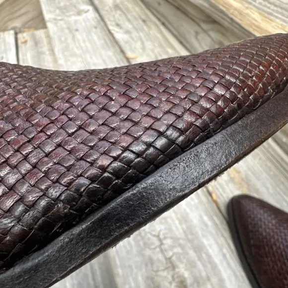 Dan Post Basket Weave Western Cowboy Boot Mens 8 D Summer Boots  Made In Spain