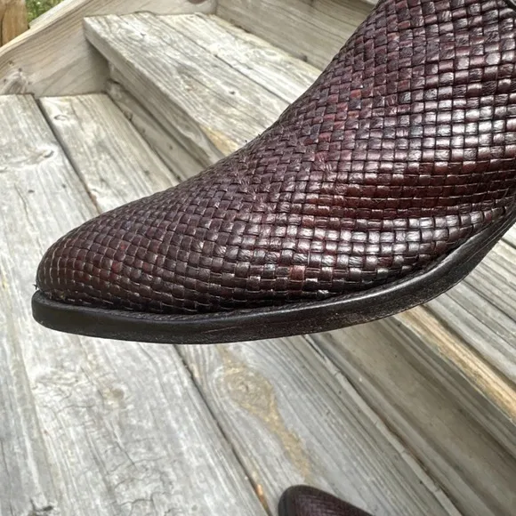Dan Post Basket Weave Western Cowboy Boot Mens 8 D Summer Boots  Made In Spain