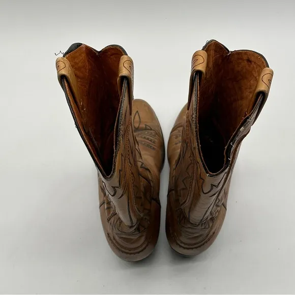 Dan Post Marlboro Leather Western Boots Men's 10 D