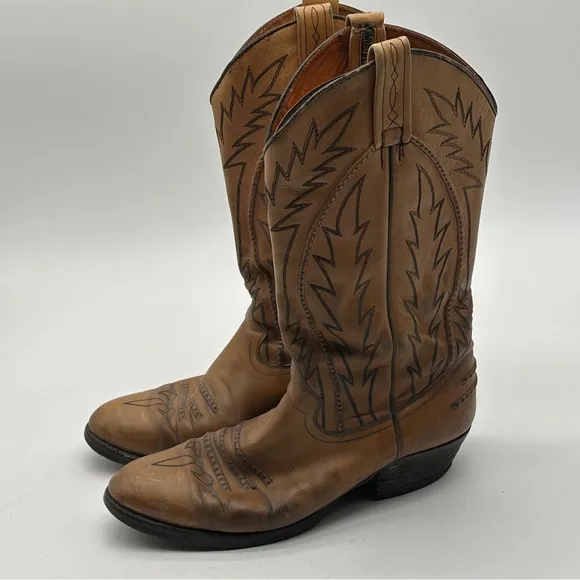 Dan Post Marlboro Leather Western Boots Men's 10 D