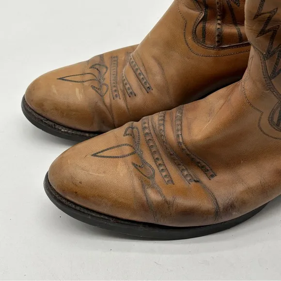 Dan Post Marlboro Leather Western Boots Men's 10 D