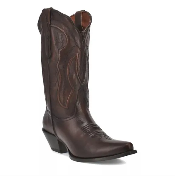 Dan Post Mataya Antique Tan brown western cowboy midcalf boots size 9.5 brandnew