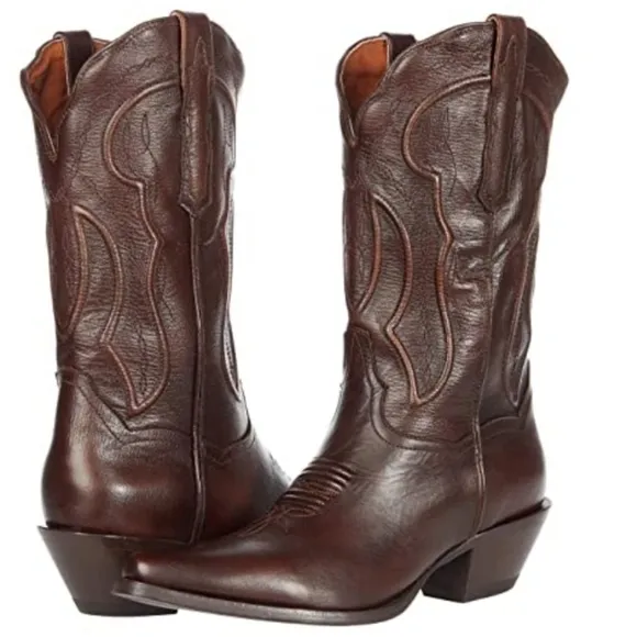 Dan Post Mataya Antique Tan brown western cowboy midcalf boots size 9.5 brandnew