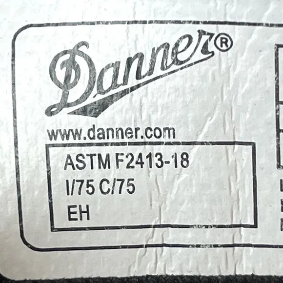Danner Crafter 6&quot; Waterproof Safety Toe Work Boots Brown Leather Mens 8.5 UK‎ 8