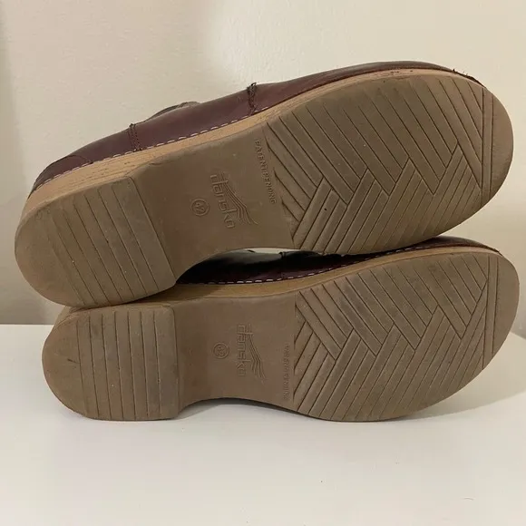 Dansko Becka Womens EU 42 US 12 Brown Leather Ankle Comfort Boots Clogs Shoes