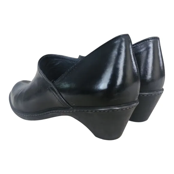 Dansko Black Leather Slip On Comfort Work Baylee Pump Womens 41