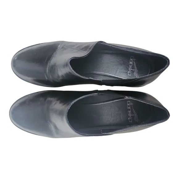 Dansko Black Leather Slip On Comfort Work Baylee Pump Womens 41