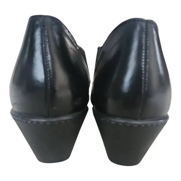 Dansko Black Leather Slip On Comfort Work Baylee Pump Womens 41