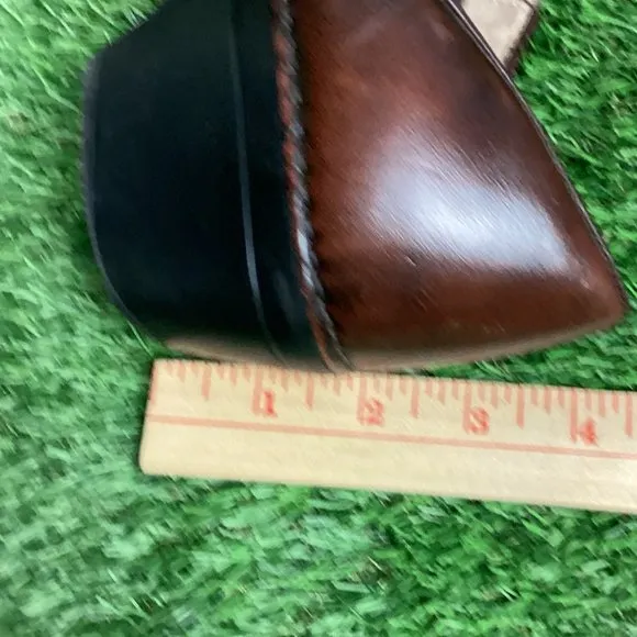Dansko Brown Leather Clog Womens Slip on Comfort Shoes 42