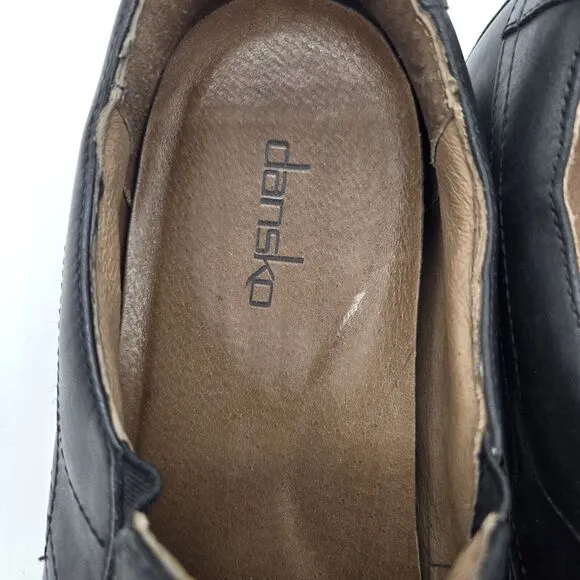 DANSKO JACKSON Men's Loafer Slip On Comfort Shoes Black Leather Size 46 12.5-13