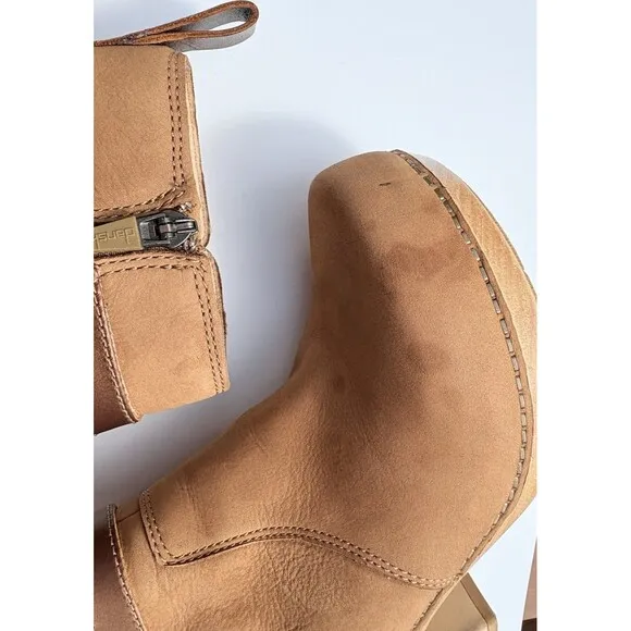 Dansko Women's Brook Nubuck Boots Taupe Burnished Size 37