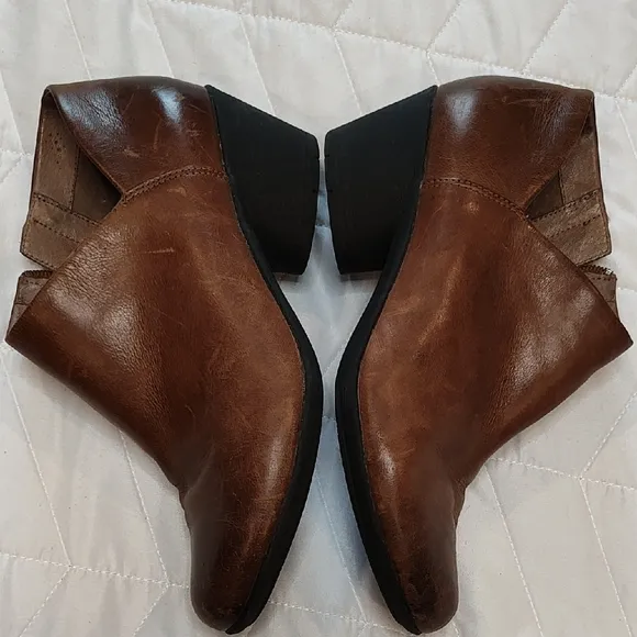 Dansko Womens Raina Leather Round Toe Ankle Fashion BOOTS Brown size 39/9