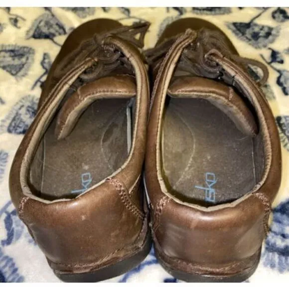 Dansko Mens  Leather Comfort Support Shoes Brown Sz 42/9