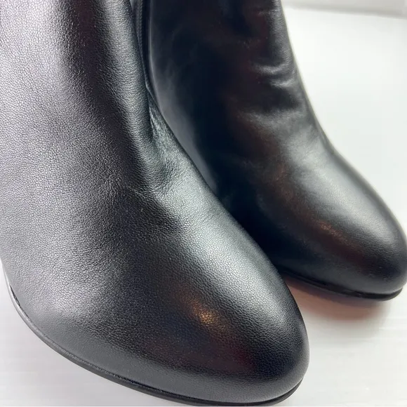 David Tate Booties womens 9.5 Black Pikie Leather Ankle Boots Winter Fashion
