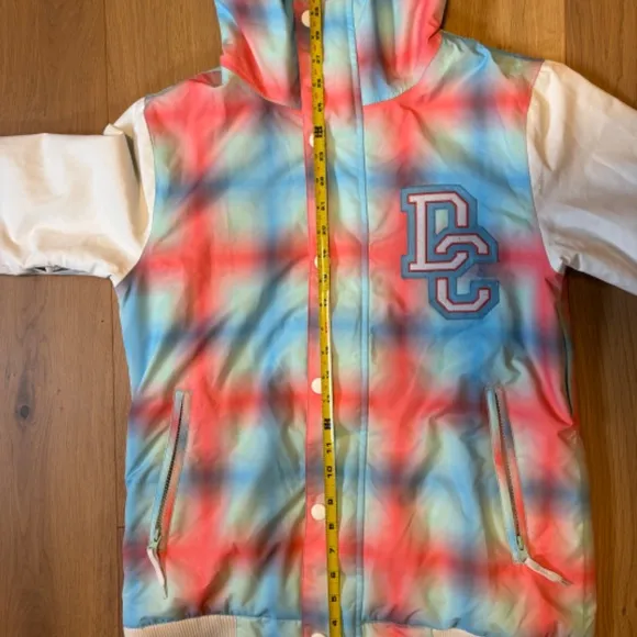 DC Shoes Women’s Water Resistant Snow Puffer Jacket Fur Size Small Multi…
