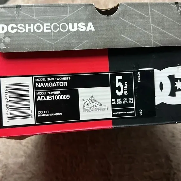 DC Women's Navigator Black Fashion Boot Size 5.5 NIB