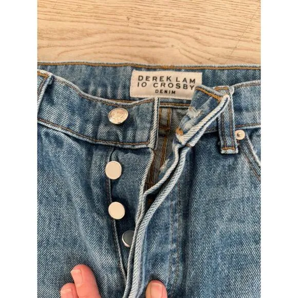 DEREK LAM 10 CROSBY Jeans Wash Straight High Rise LOU - 29