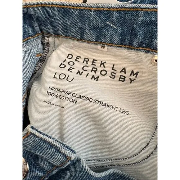 DEREK LAM 10 CROSBY Jeans Wash Straight High Rise LOU - 29