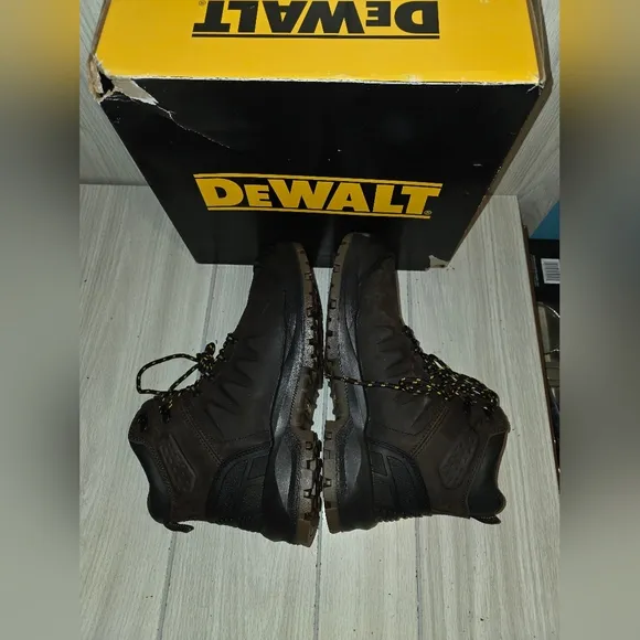 Dewalt Ashville Men's Black Work Boots Safety Toe Waterproof Slip Resistant 10.5