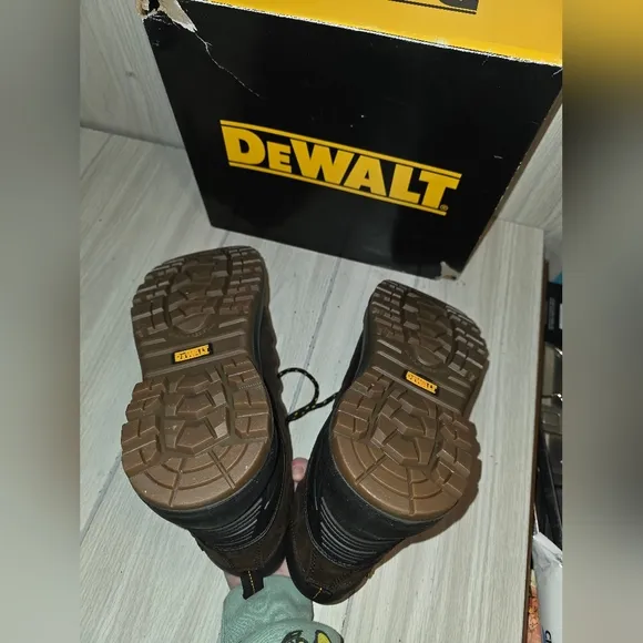 Dewalt Ashville Men's Black Work Boots Safety Toe Waterproof Slip Resistant 10.5