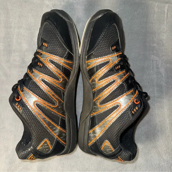 Dexter Bowling Shoes Black/Orange Zig Zag Mens Bowling Shoes Size 9