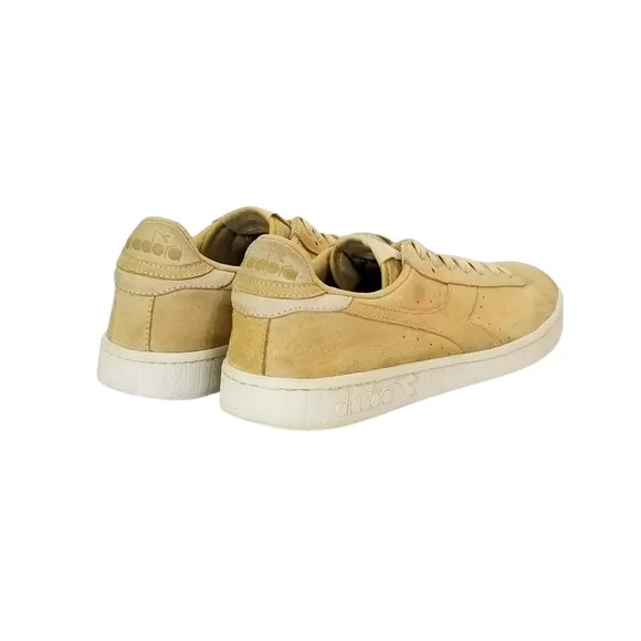 Diadora Game Low S Suede Trainers in Beige Bleached Mens Size 11 M