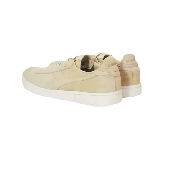 Diadora Game Low S Suede Trainers in Beige Bleached Mens Size 11 M