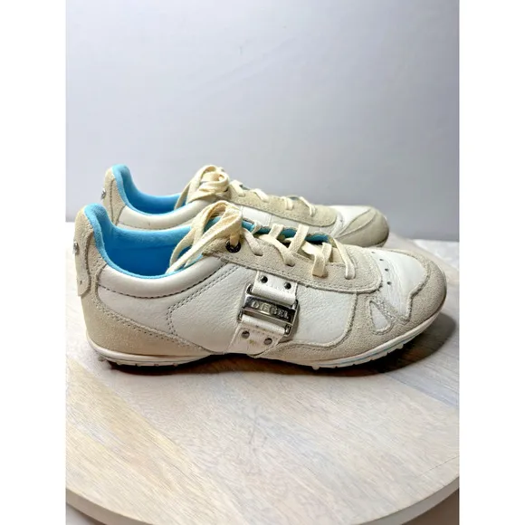Diesel Sport Shoe 7.5 White and Blue