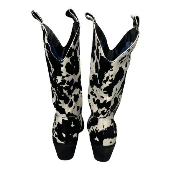 Dingo Women's Live A Little Cowprint Leather Boots Sz: 8