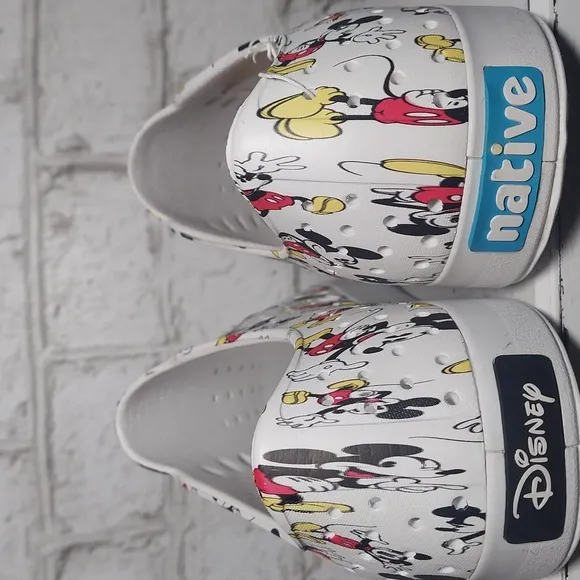 Disney X Native Mickey Mouse slip on shoes