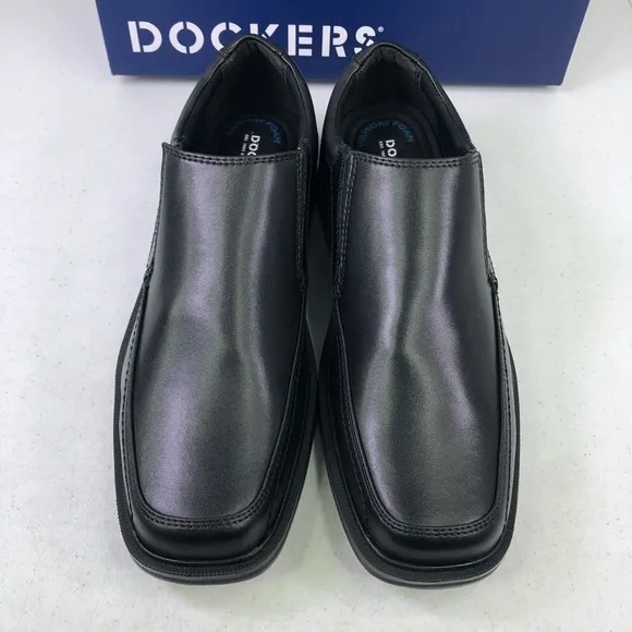 DOCKERS Edson Slip On Black Loafer Shoes
