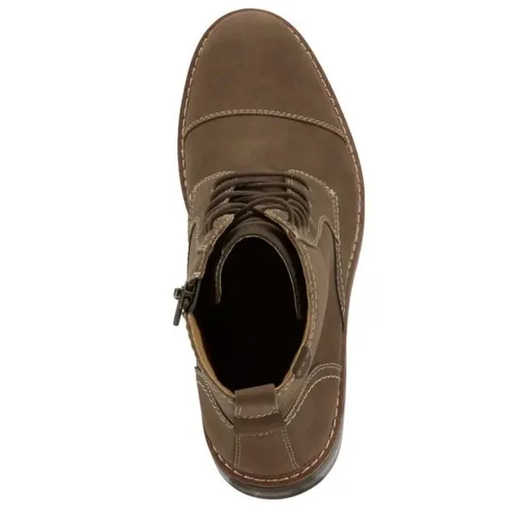 Dockers Mens Rawls Rugged Lace-up Synthetic Leather Lugged Cap Toe Boot Men’s 12