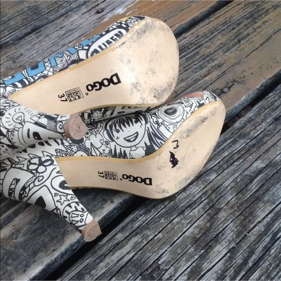 Dogo Shoes Put Some Color In Your Life High Heels 7 37 Vegan Faux Leather Pumps