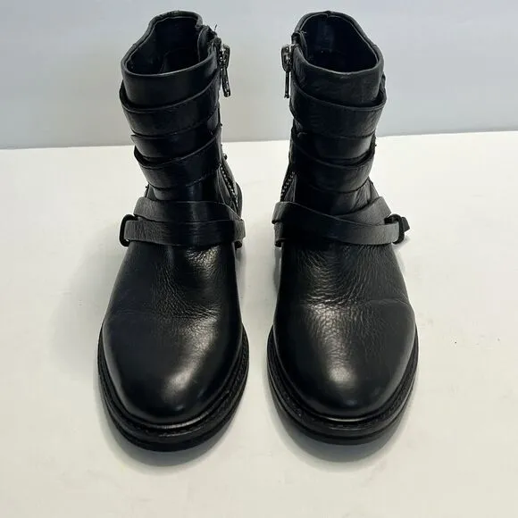 Dolce Vita Kiera Women’s Black Ankle Buckle Booties Size US 7 Motto Grunge