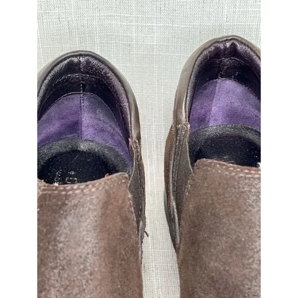 Donald J Pliner Sport Size 10 Brown Leather Slip-on Loafer Shoe Comfort