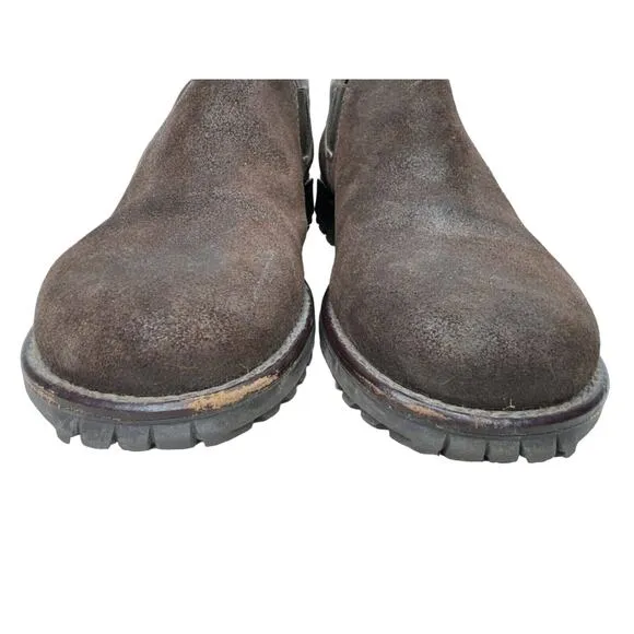 Donald J Pliner Sport Size 10 Brown Leather Slip-on Loafer Shoe Comfort
