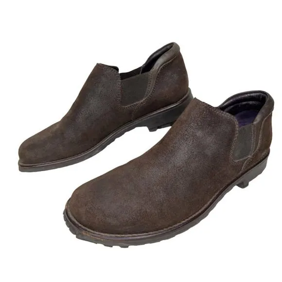 Donald J Pliner Sport Size 10 Brown Leather Slip-on Loafer Shoe Comfort