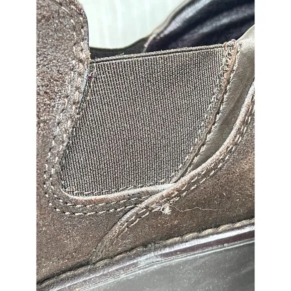 Donald J Pliner Sport Size 10 Brown Leather Slip-on Loafer Shoe Comfort