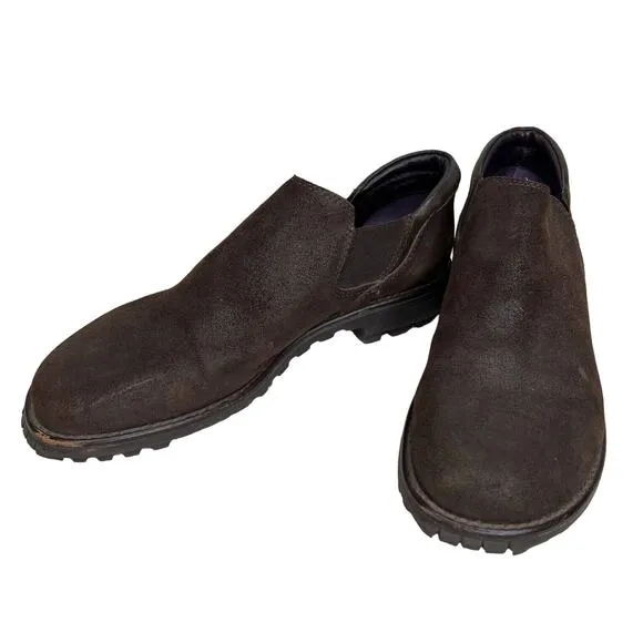 Donald J Pliner Sport Size 10 Brown Leather Slip-on Loafer Shoe Comfort
