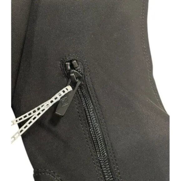 Donald Pliner Size 11 Women's Cassidy Crepe Elastic Tall Shaft Boot Black