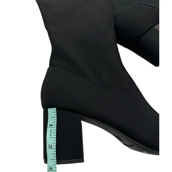 Donald Pliner Size 11 Women's Cassidy Crepe Elastic Tall Shaft Boot Black