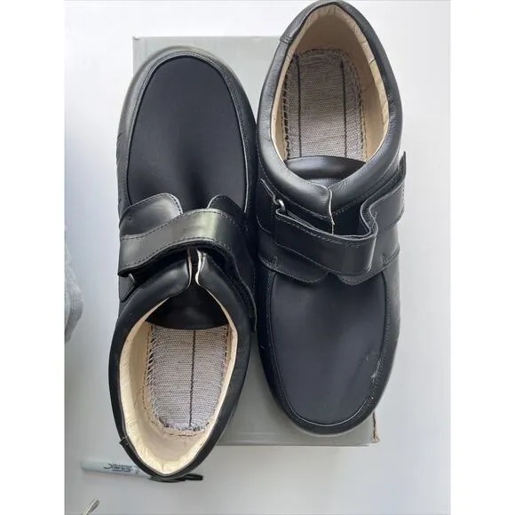 Dr Comfort 708-4E, Men’s Duel-depth Leather/ Lycro Shoes Size 15 (A110)