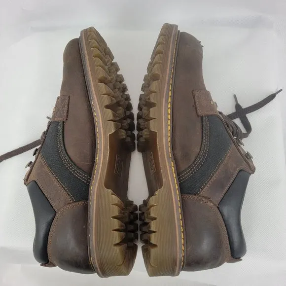 Dr. Doc Martens Mens US 11 Shoes BROWN Leather JESSE 5 Eye Walking Low Top