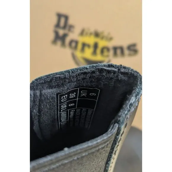 Dr. Martens Audrick Black Nappa Lux Leather Platform Chelsea Boots UK 6 NIB