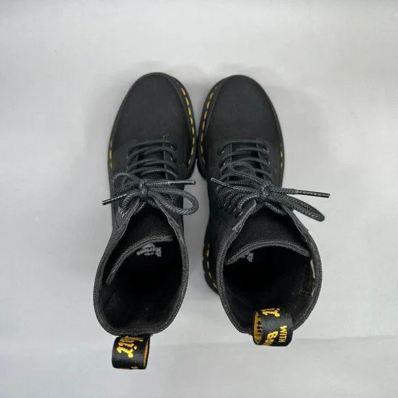 Dr. Martens Audrick Boots Womens Size 8 10-Eye Poly &amp; Leather 10I Platform Boots