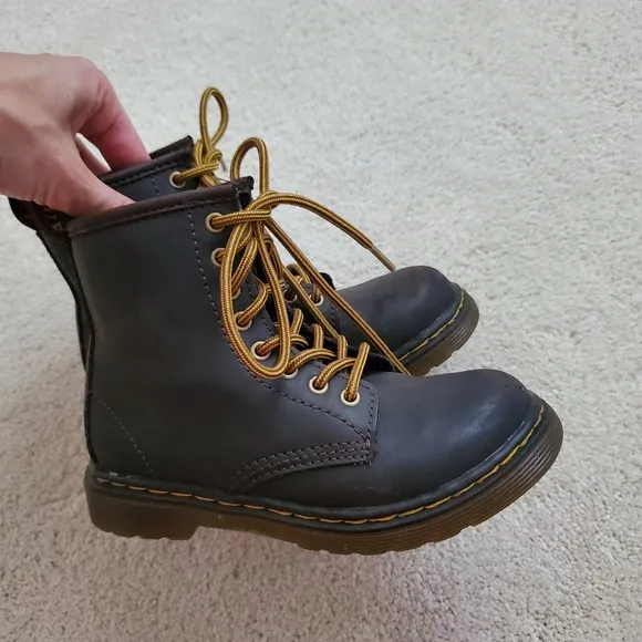 Dr. Martens Kids Wild Horse 1460 Moto Boots sz11
